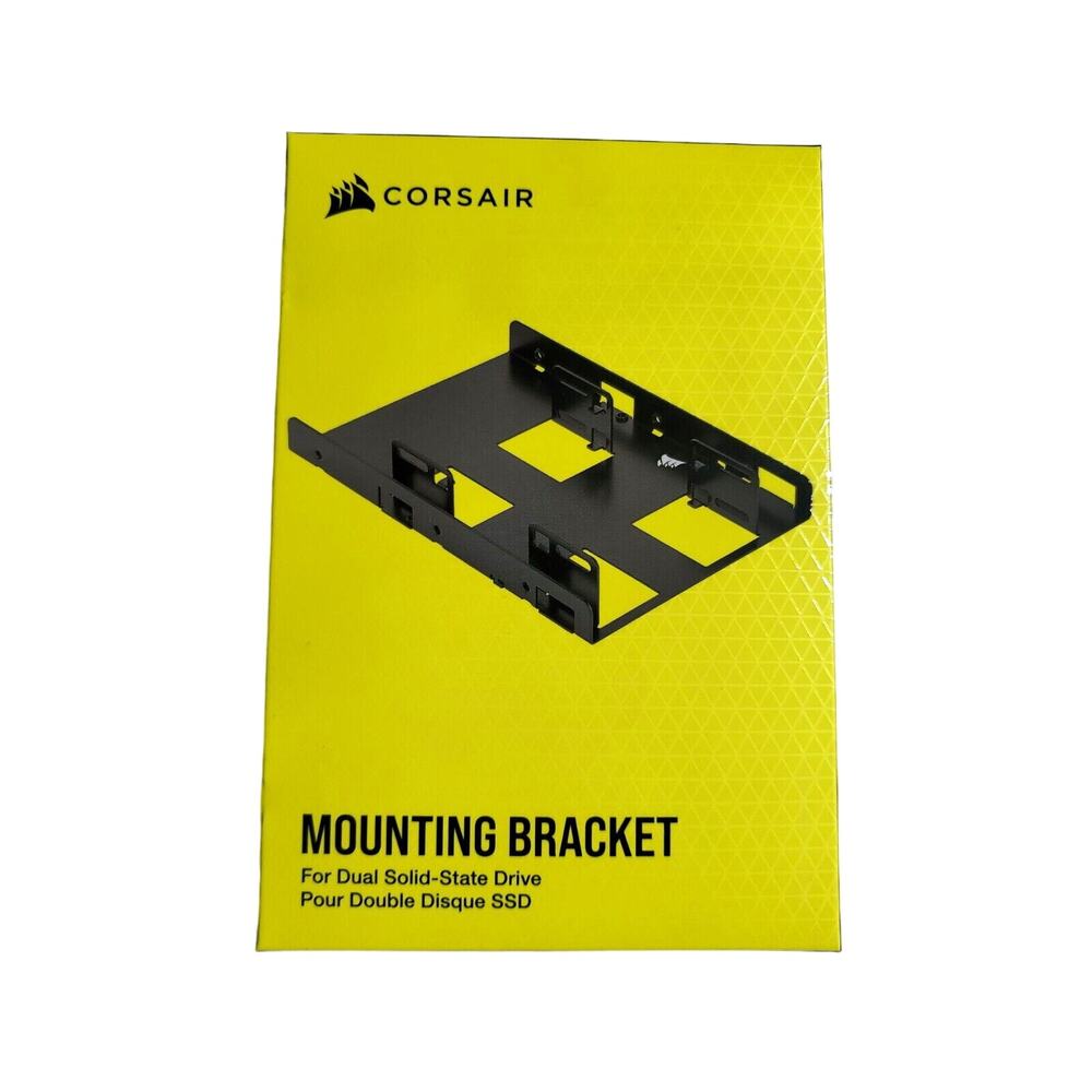 Corsair Dual SSD Mounting Bracket 3.5” Internal Drive Bay to 2.5" Easy Install